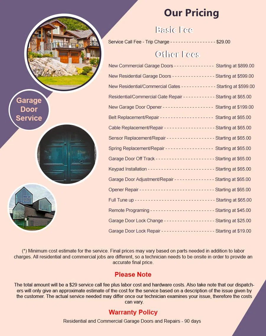 Community Garage Door Service St Petersburg, FL 727-397-5723